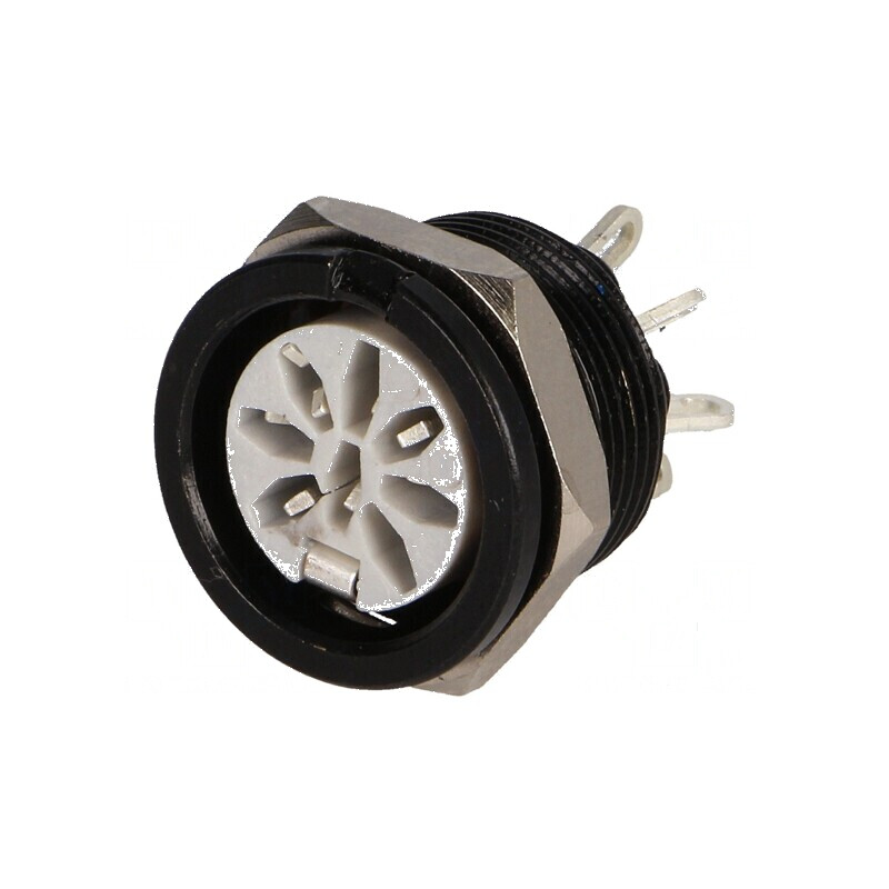 Conector DIN soclu mamă 8 pini 270° lipire 34V 2A | Electronic-mag.ro | Componente Electronice Conector DIN soclu mamă 8 pini 270° lipire 34V 2A | Electronic-mag.ro | Componente Electronice