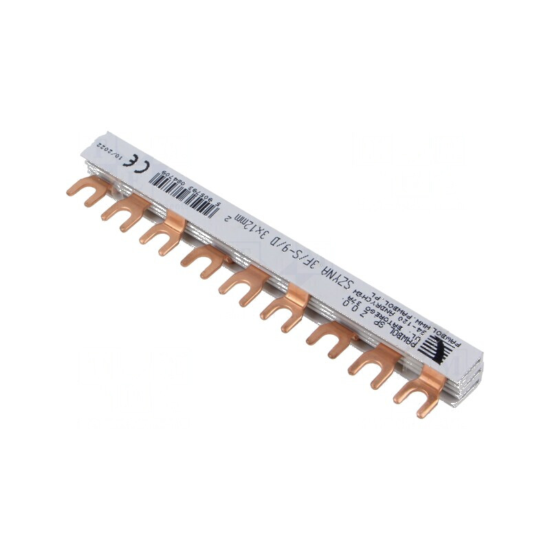Bara colectoare 12mm² 3 Poli 400V 80A tip pieptene PVC | Electronic-mag.ro | Componente Electronice