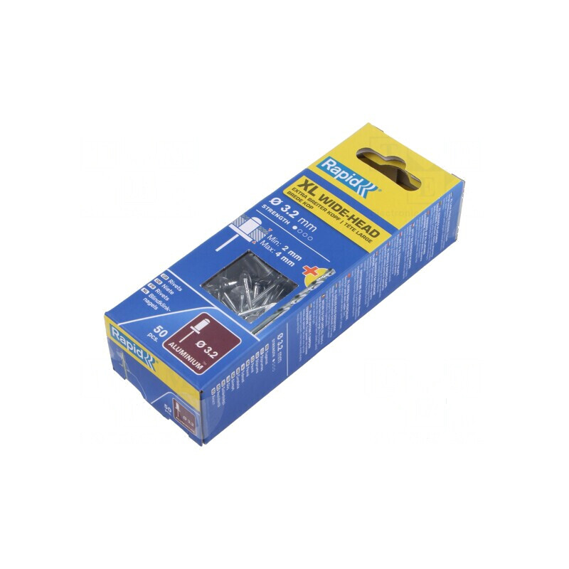 Diblu aluminiu 3,2mm x 8mm cu burghiu - 50 bucăți | Electronic-mag.ro | Componente Electronice Diblu aluminiu 3,2mm x 8mm cu burghiu - 50 bucăți | Electronic-mag.ro | Componente Electronice