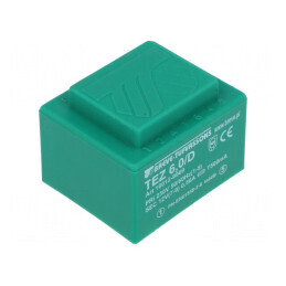 Transformator încapsulat 6VA 230VAC 12V 500mA PCB IP00 | Electronic-mag.ro | Componente Electronice