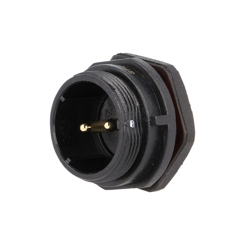 Soclu SP21 tată PIN 2 IP68 30A 500V 4mm2 -25÷85°C | Electronic-mag.ro | Componente Electronice