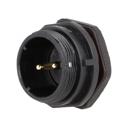Soclu SP21 tată PIN 2 IP68 30A 500V 4mm2 -25÷85°C | Electronic-mag.ro | Componente Electronice