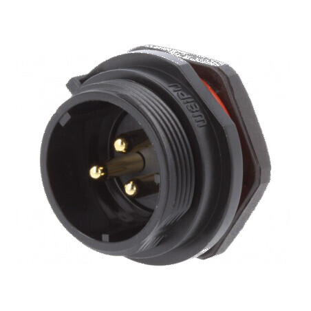 Soclu SP21 IP68 10A 500V cu şurub pentru terminale 1,5mm2 | Electronic-mag.ro | Componente Electronice