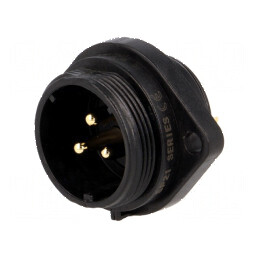 Soclu SP21 tată PIN 3 IP68 30A 500V 4mm2 -25÷85°C | Electronic-mag.ro | Componente Electronice