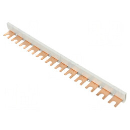 Bară colectoare 16mm² Poli 1 Unom 400V Tip Pieptene L 210mm | Electronic-mag.ro | Componente Electronice