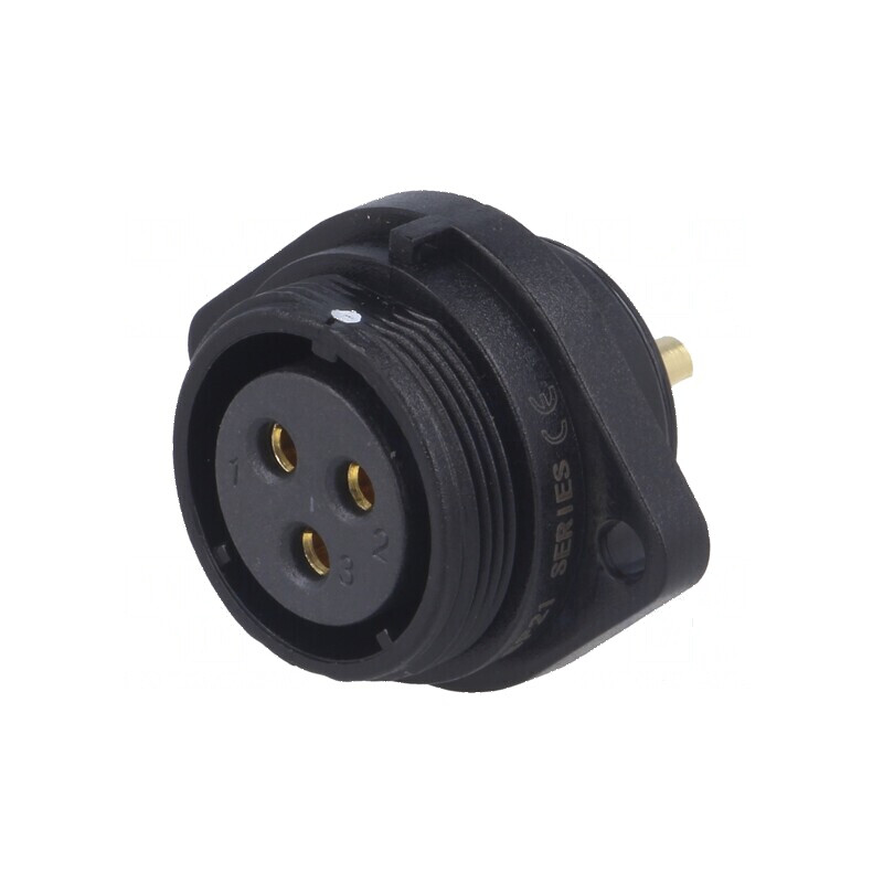 Soclu SP21 mamă PIN 3 IP68 30A 500V 4mm2 -25÷85°C | Electronic-mag.ro | Componente Electronice Soclu SP21 mamă PIN 3 IP68 30A 500V 4mm2 -25÷85°C | Electronic-mag.ro | Componente Electronice