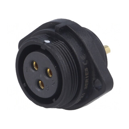 Soclu SP21 mamă PIN 3 IP68 30A 500V 4mm2 -25÷85°C | Electronic-mag.ro | Componente Electronice