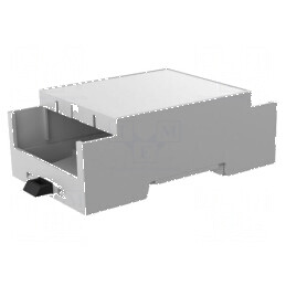Carcasă pentru şină DIN 90mm x 53,3mm x 32mm gri Nr.mod: 3 | Electronic-mag.ro | Componente Electronice