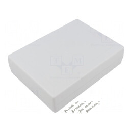 Carcasă universală ABS gri deschis 139,5mm x 190mm x 47mm | Electronic-mag.ro | Componente Electronice