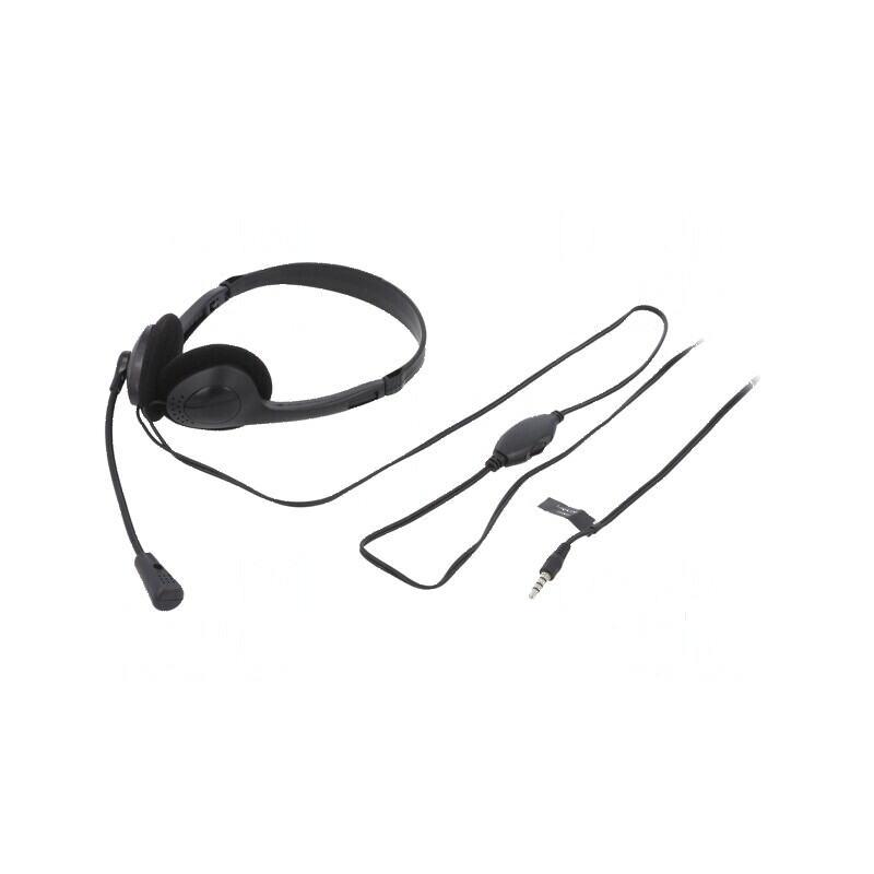 Căşti cu microfon negru Jack 3,5mm 1,8m 32Ω 93dB | Electronic-mag.ro | Componente Electronice Căşti cu microfon negru Jack 3,5mm 1,8m 32Ω 93dB | Electronic-mag.ro | Componente Electronice