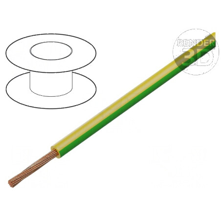 Cablu FlexiStrom 6mm2 PVC verde-galben 1,5kV 100m | Electronic-mag.ro | Componente Electronice