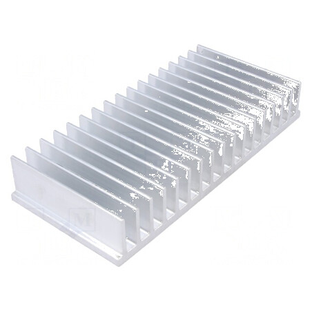 Radiator extrudat cu aripioare, dimensiuni 70mm x 150mm x 25mm, brut | Electronic-mag.ro | Componente Electronice