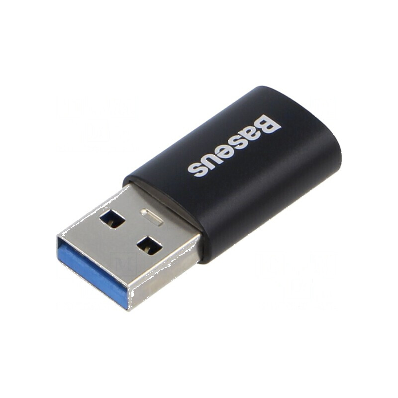Adaptor USB 3.1 USB A la USB C, mufă neagră | Electronic-mag.ro | Componente Electronice