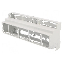 Carcasă ABS gri pentru şină DIN 89mm x 213mm x 65mm | Electronic-mag.ro | Componente Electronice