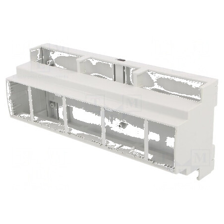 Carcasă ABS gri pentru şină DIN 89mm x 213mm x 65mm | Electronic-mag.ro | Componente Electronice