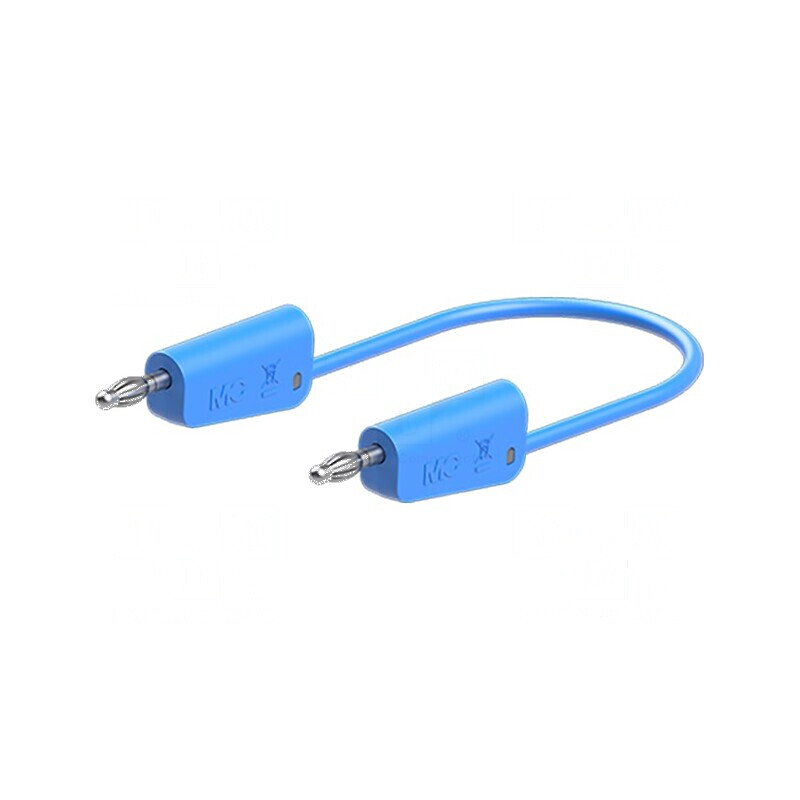 Cablu de măsurare 60VDC 30VAC 19A 1m albastru | Electronic-mag.ro | Componente Electronice
