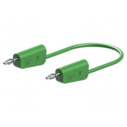 Cablu măsurare 60VDC 30VAC 19A 1m verde PVC | Electronic-mag.ro | Componente Electronice