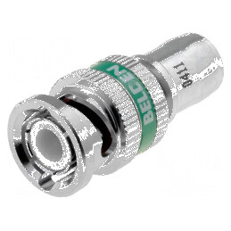 Conector BNC mufă tată blocată cu piuliță 75Ω RG6 | Electronic-mag.ro | Componente Electronice