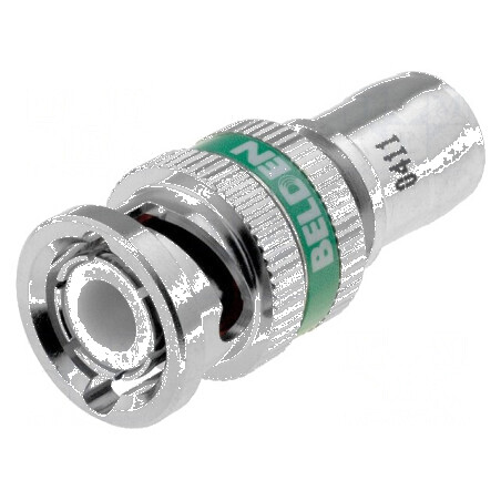 Conector BNC mufă tată blocată cu piuliță 75Ω RG6 | Electronic-mag.ro | Componente Electronice