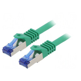 Cablul Patch S/FTP 6a 3m LSZH Verde 26AWG | Electronic-mag.ro | Componente Electronice
