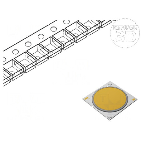 LED COB 120° 500mA 16,3W 1877lm 19x19mm | Electronic-mag.ro | Componente Electronice