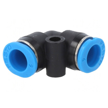 Racord push-in unghi 90° 6mm 0,95÷6bar QSM | Electronic-mag.ro | Componente Electronice