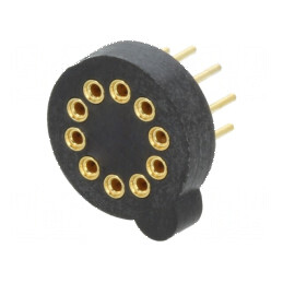 Soclu tranzistoare PIN 10 THT aurit TO5 | Electronic-mag.ro | Componente Electronice