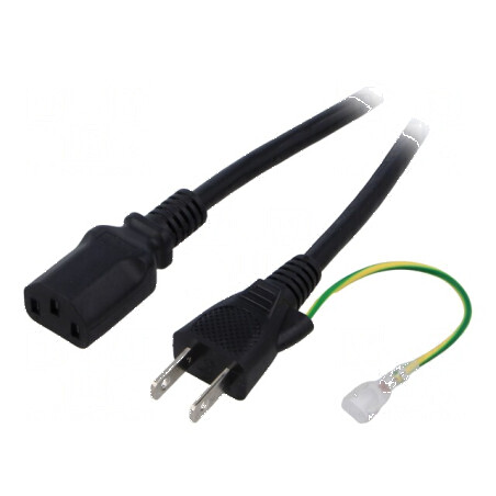 Cablu 3x0,75mm2 AS/NZS 3112 IEC C5 mamă PVC 1,8m | Electronic-mag.ro | Componente Electronice