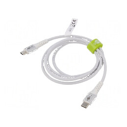 Cablu USB 2.0 USB C 1m alb 0,48Gbps | Electronic-mag.ro | Componente Electronice