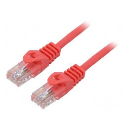 Cabluri patch U/UTP 5e litat CCA PVC roşu 30m 26AWG | Electronic-mag.ro | Componente Electronice