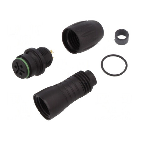 Conector circular 720 250V 3 pini mufă mamă lipire pe cablu | Electronic-mag.ro | Componente Electronice