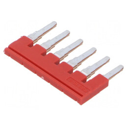 Punte de conectare piste 6 roșie 6mm UL94V-0 | Electronic-mag.ro | Componente Electronice