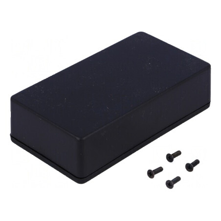 Carcasă universală ABS neagră 63mm x 113mm x 31mm 1591XX | Electronic-mag.ro | Componente Electronice