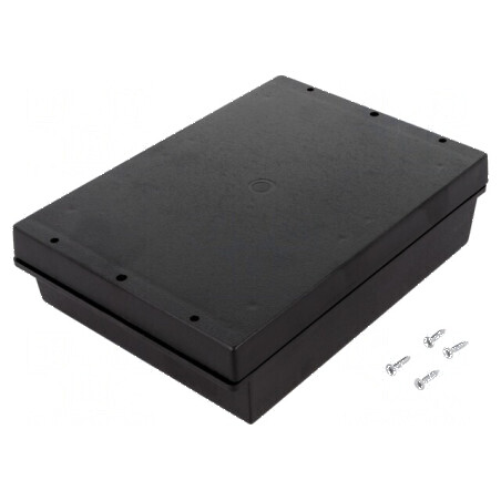 Carcasă universală 144mm x 198mm x 53mm cu lame de fixare | Electronic-mag.ro | Componente Electronice