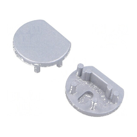 Obturator LED argintiu 20 buc ABS PEN12 | Electronic-mag.ro | Componente Electronice