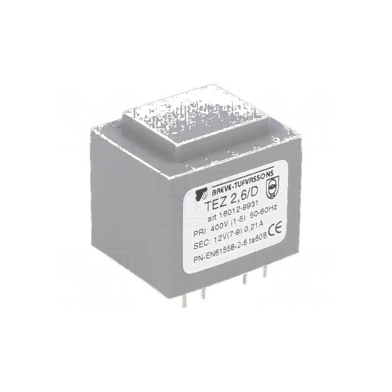 Transformator încapsulat 2,5VA 400VAC 12V 208,3mA PCB IP00 | Electronic-mag.ro | Componente Electronice Transformator încapsulat 2,5VA 400VAC 12V 208,3mA PCB IP00 | Electronic-mag.ro | Componente Electronice