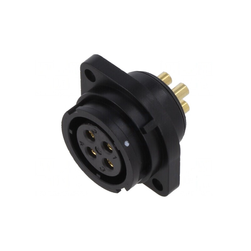 Soclu SY21 mamă PIN 4 IP67 30A 500V 4mm2 -40÷85°C | Electronic-mag.ro | Componente Electronice Soclu SY21 mamă PIN 4 IP67 30A 500V 4mm2 -40÷85°C | Electronic-mag.ro | Componente Electronice