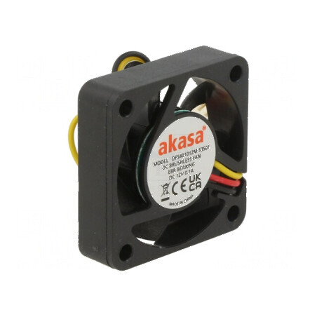 Ventilator axial DC 12V 40x40x10mm 28,5dBA EBR 2,41mmH2O | Electronic-mag.ro | Componente Electronice