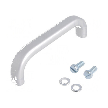 Suport aluminiu gri 29mm H, 96mm L, 12mm W cu manetă | Electronic-mag.ro | Componente Electronice
