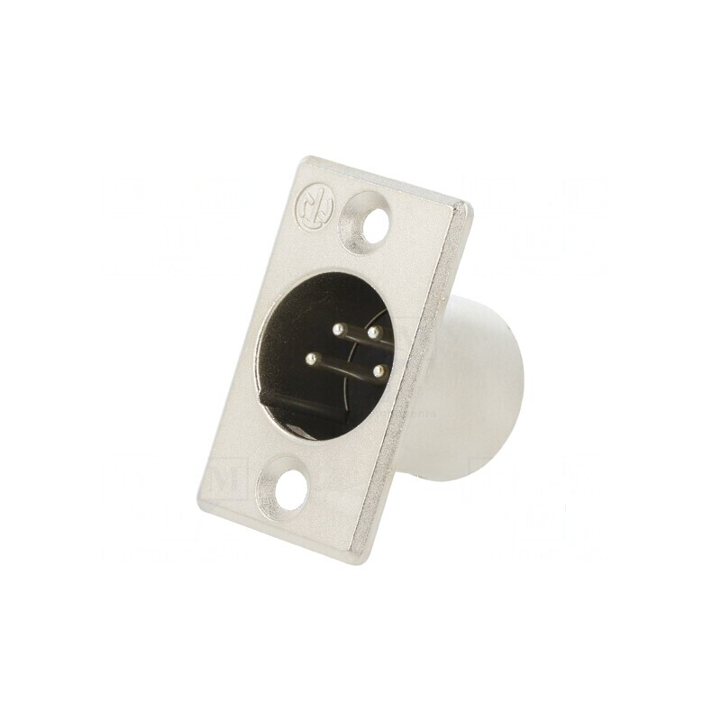 Conector XLR soclu tată 4 pini lipire argint 10A | Electronic-mag.ro | Componente Electronice Conector XLR soclu tată 4 pini lipire argint 10A | Electronic-mag.ro | Componente Electronice