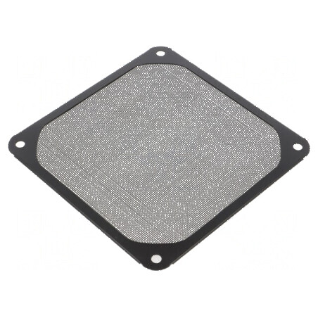 Filtru aluminiu Ø120mm negru cu şurub - 1 bucată | Electronic-mag.ro | Componente Electronice