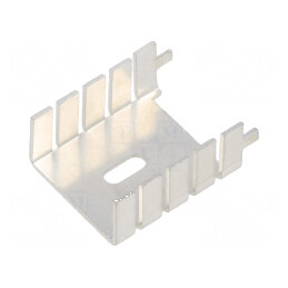 Radiator presat U TO220 gri 12,7mm x 25,4mm x 29,3mm | Electronic-mag.ro | Componente Electronice