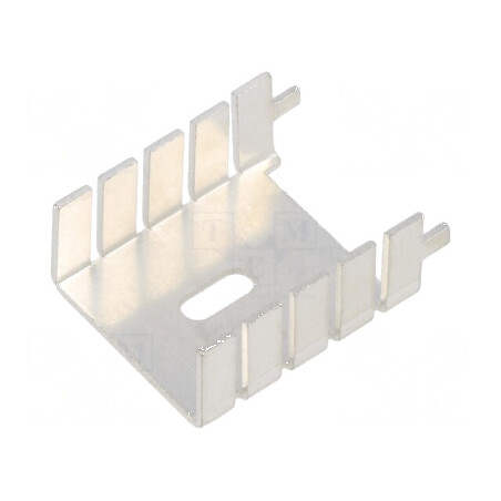 Radiator presat U TO220 gri 12,7mm x 25,4mm x 29,3mm | Electronic-mag.ro | Componente Electronice