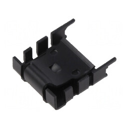 Radiator presat U TO220 negru 25mm x 8,5mm x 29,5mm 18K/W | Electronic-mag.ro | Componente Electronice