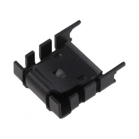 Radiator presat U TO220 negru 25mm x 8,5mm x 29,5mm 18K/W | Electronic-mag.ro | Componente Electronice