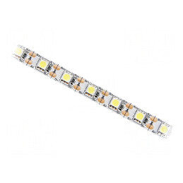 Bandă LED alb cald 5050, 60 LED/m, 10mm, PCB alb, IP20, 120° | Electronic-mag.ro | Componente Electronice