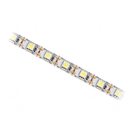 Bandă LED alb cald 5050, 60 LED/m, 10mm, PCB alb, IP20, 120° | Electronic-mag.ro | Componente Electronice