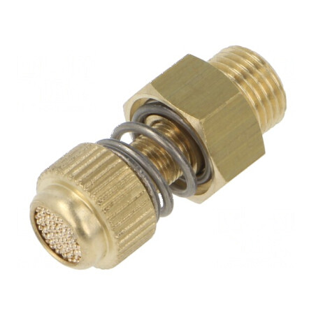 Amortizor de zgomot G 1/8 exterior alamă 28mm | Electronic-mag.ro | Componente Electronice