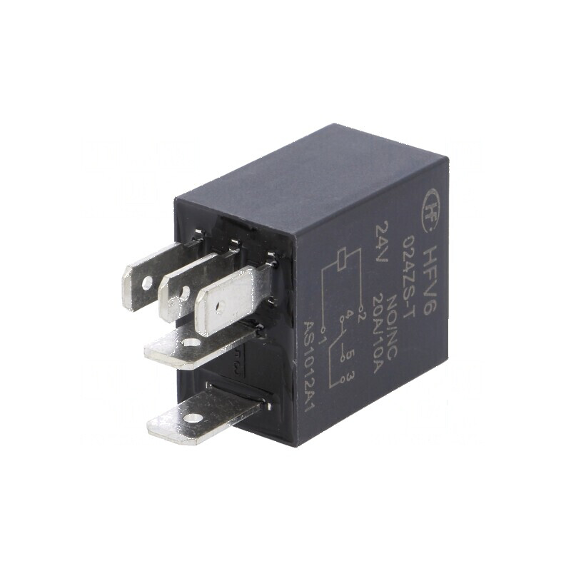 Releu electromagnetic SPDT 24VDC 30A pentru autovehicule | Electronic-mag.ro | Componente Electronice
