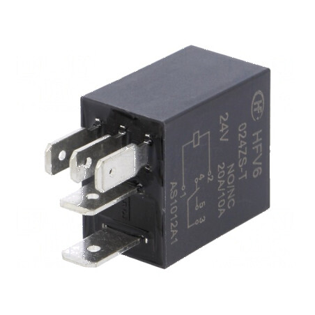 Releu electromagnetic SPDT 24VDC 30A pentru autovehicule | Electronic-mag.ro | Componente Electronice